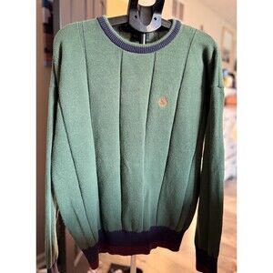 VTG Gant Chunky Cable Knit Cottage Core Made in USA Sweater Fits XL